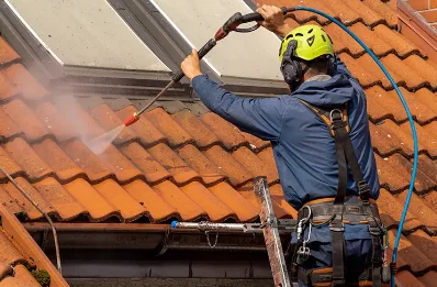 Démoussage et hydrofuge de toiture à Nomdieu